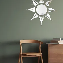 WallDaddy Silver Sun Mirror WallSticker-picture-36
