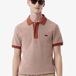 Lacoste Men Solid Polo Collar Cotton Regular Fit T-shirt-image-67
