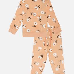 Bodycare Girls Floral Printed Sweatshirt With Pyjamas-picture-32