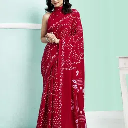 Mitera Women Bandhani Printed Designer Saree-picture-30
