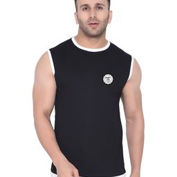 Blisstone Men Solid Round Neck Slim Fit T-shirt-picture-40