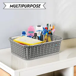 Kuber Industries Grey Set of 4 Regular Multi-Utility Organisers image 3