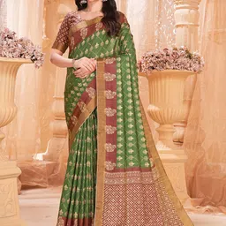 Garden Vareli Ethnic Motifs Printed Saree-picture-22