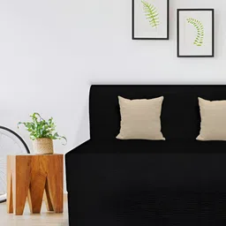 COIRFIT Black 3 Seater Anti-Dust Mite & Anti-Sag Double Foam Fold Out Sofa Cum Bed-21