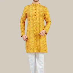 Studio Shringaar Men Bandhani Printed Kurta-57