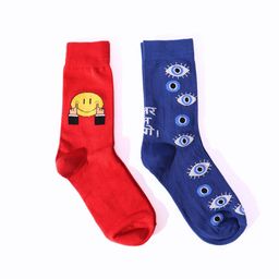 Thela Gaadi Pack Of 2 Patterned Calf-Length Socks-36
