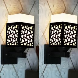 Gojeeva Brown Wood Square Wall Lamps-picture-23