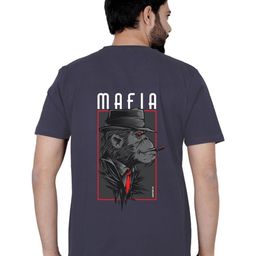 LA MILANO Men Graphic Printed Round Neck Pure Cotton Slim Fit T-shirt-image-49
