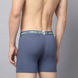 mack jonney VIMAL JONNEY Pack Of 3  Cotton Assorted Outer Elastic Trunks JONNEY__RED__B__03 image 4