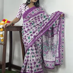 Anouk Rustic Floral Bagh Saree-18