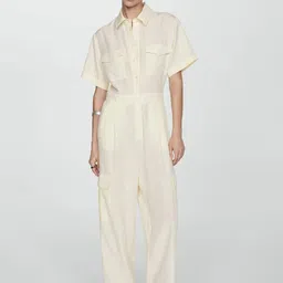 MANGO Cargo Style Basic Jumpsuit-image-81