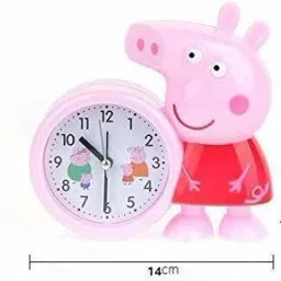 Analog-Digital Pink Clock-10