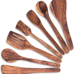 07 Wooden Serving Spoon, Table Spoon, Sugar Spoon Set-image-36