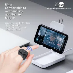 MZED Bluetooth Finger Ring Remote Control, Multi-Mode with Video Control,Camera Remote Control image 2