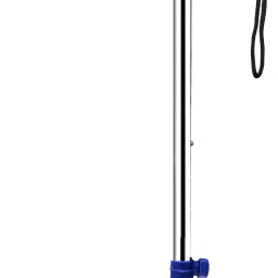 3 Leg Chrome Blue Dori Height Adjustable Men/Women/Old People Patient Walking Stick-image-10