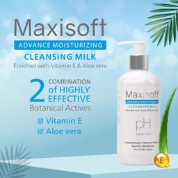 Maxisoft Set of 2 Advanced Moisturizing Cleansing Milk with Vitamin E - 300 ml Each image 2