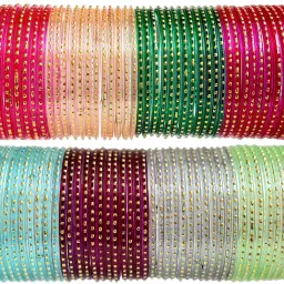 Glass Bangle Set-18