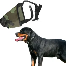 Dog/Puppy Camouflage Mouth Mask/Muzzle, Soft Material, Ventilated, Adjustable Extra Large Other Dog Muzzle-13
