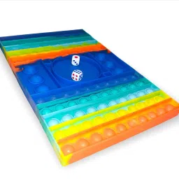 Pop it Fidget Toy Ludo Game in Pop it Fidget Toy Stress Relief Toy for Kids Parents 2 Player, 3 Player and 4 Player Ludo Game Big Size (2 Player) Board Game Accessories Board Game Board Game-18