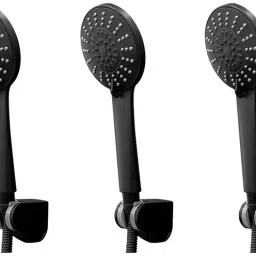 Parryware hand shower 3 - Modes, Bathroom clean black with Hose & clutch set of 3 pic 049 shower-picture-20