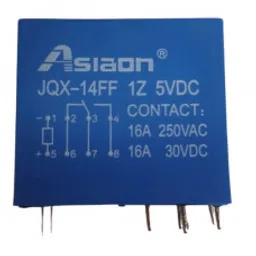 Asiaon 5V 16A DC JQX-14FF-1Z-5V 8-Pin SPDT Power PCB Mount Relay-image-80