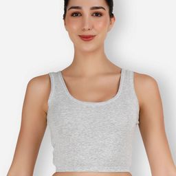 SELFCARE Round Neck Sleeveless Cropped Thermal Top-picture-22