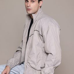 The Roadster Lifestyle Co. Mock Collar Tailored Jacket-47