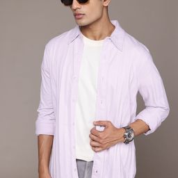 The Roadster Lifestyle Co. Men Classic Striped Casual Shirt-image-35