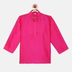 THANGAMAGAN Boys Rose Solid Kurta-image-87