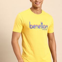 United Colors of Benetton Men Brand Logo Printed T-shirt-image-83