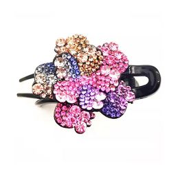 MIZORRI Women Black & Pink Plastic Claw Clip-25
