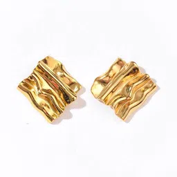 MYKI Gold-Plated Contemporary Stainless Steel Studs-image-79