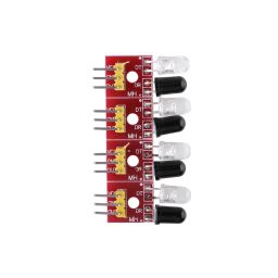 4 Way IR Array Module Imported 4-Channel Infrared IR Line Track Follower Sensor Module Obstacle Avoidance PCB for Smart Car - ML041/RS31064 Way IR Array Module Imported 4-Channel Infrared IR Line Track Follower Sensor Module Obstacle Avoidance PCB for Smart Car - ML041/RS3106 image 4