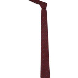 Allen Solly Maroon Printed Formal Tie-picture-43