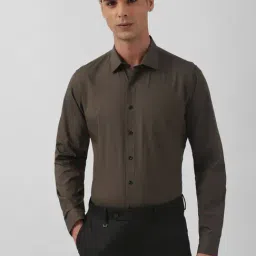 Van Heusen Brown Slim Fit Shirt-image-70