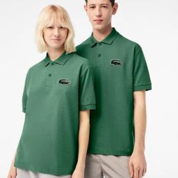 Lacoste Green Cotton Loose Fit Polo T-Shirt-image-29