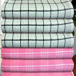 Athom Living Unisex Pack of 6 Striped Cotton 210 GSM Bath Towel-image-2