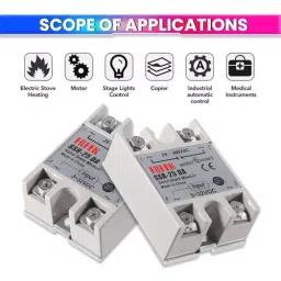 amiciSmart Solid State Relay 25 Amp 3-32 V DC Input, Controls 24-380 V AC Devices, 1xSSD-RLY-25A image 5