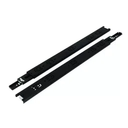 Hafele 18 inch Black Finish Side Mounted Full Extension Ball Bearing Slides Pair, 422.87.304-image-25