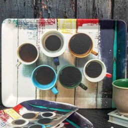 Servewell Cuppa Joe Melamine Persian Trays - Set of 3-25