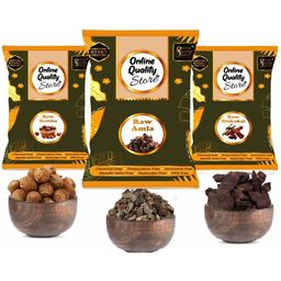 Online Quality Store Set Of 3 Amla, Reetha & Shikakai Powder Hair Mask - 200 g Each-33