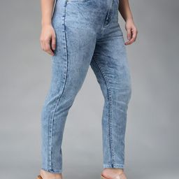 Miss Chase A+ Women Slim Fit High-Rise Light Fade Jeans-picture-27