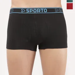 Sporto by Macho Men Pack Of 3 Short Trunks Sprto_M1022-B(1)-Prt(1)-R(1)-S-picture-0