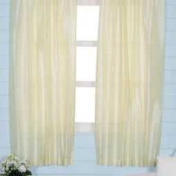 Soumya Cream-Coloured Set of 2 Sheer Window Curtain-11