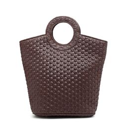 ENSAC PU Structured Handheld Bag with Quilted image 2