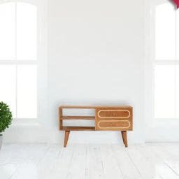 Artisan Furniture Nepal Brown Wood Media Unit-image-38