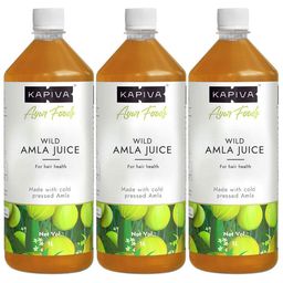 Kapiva Wild Amla Juice (Natural Immunity Booster),  Unflavoured (Pack of 3)  1 L -0