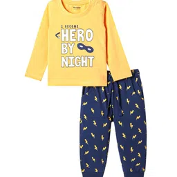 Honeyhap Boys Printed Night suit-image-96