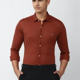 Peter England Brown Regular Fit Shirt-image-46