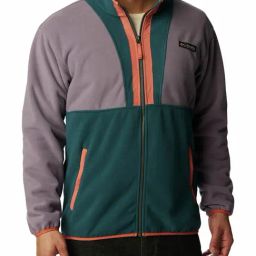 Columbia Purple & Green Regular Fit Printed Jacket-image-13